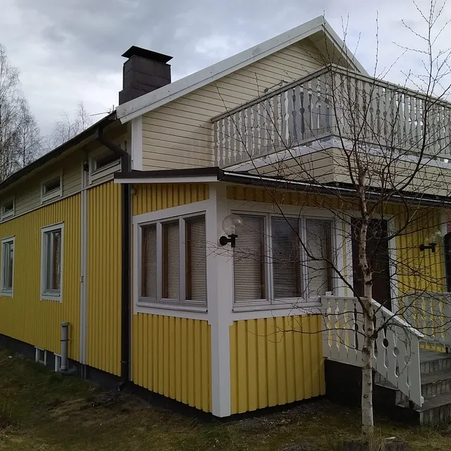 puutalon julkisivumaalaus kajavi